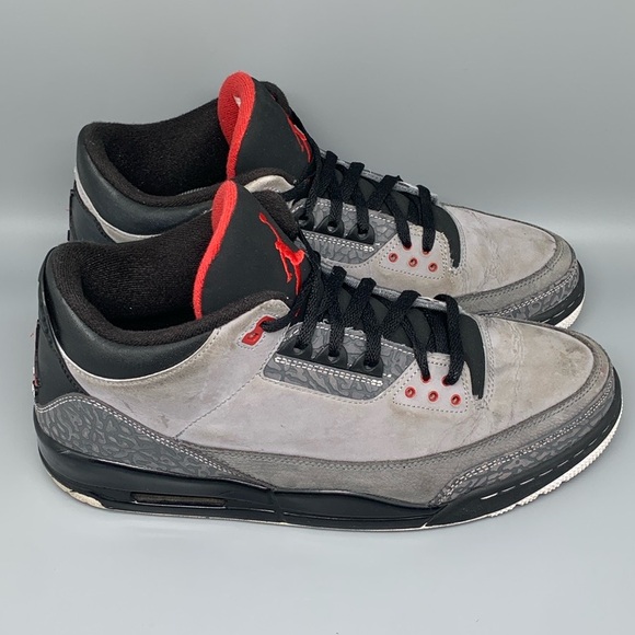 Jordan 3 Retro Stealth‎ Cool Grey Basketball Shoes 136064-003 Men\'s Sz 13